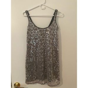 Sequin Silver Dress 🖤